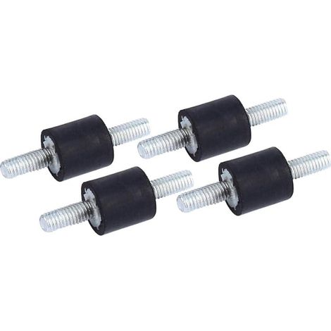 Supports d'Isolation Anti-Vibration en Caoutchouc, 4 Pcs Silent Bloc, Supports Amortisseurs de Vibrations Isolateur, pour Voiture, Bateau, Bobines, Compresseur d'Air (M3 8 8) (1/5)