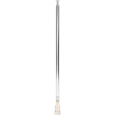 38,8 Pouces Antenne de Voiture de Connecteur Aérien F Télescopique pour la Radio FM, Les Récepteurs Dab et AV-et Facile à Installer (1/5)