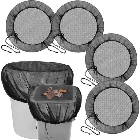 Red protectora de cuatro piezas para tanque de recolección de agua de lluvia con cuerda. (1/5)