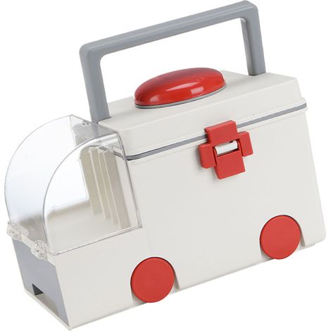 Boîte de Rangement Médical PP AS Transportable Organisateur de Kit d'Urgence avec Poignée (1/5)