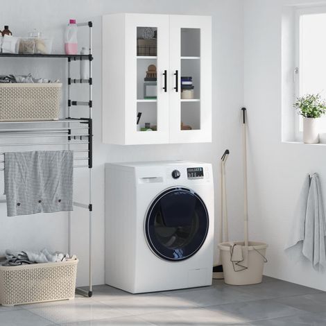 vidaXL Wall Mounted Cabinet White 69,5x34x90 cm (1/5)