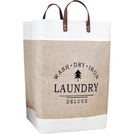 Foldable Laundry Basket, Laundry Hamper for Bedroom, Storage Organizer, Decorative Waterproof Laundry Baskets with Handle, Bathroom, Home, 35x56cm, one piece (1/5)