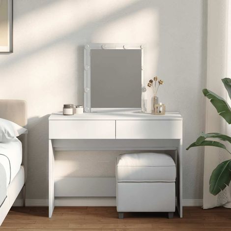 vidaXL Toeletta con LED Bianco 100x40x130 cm (1/5)