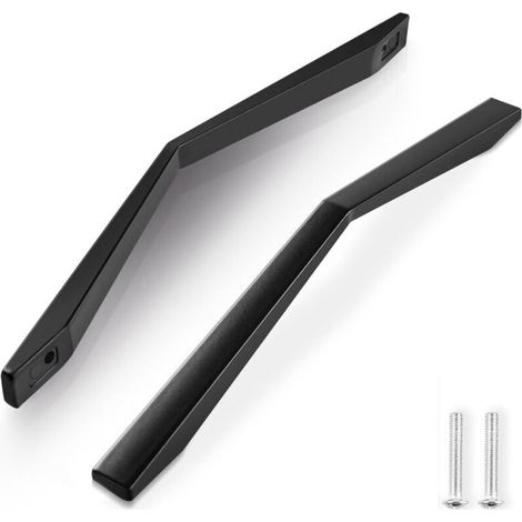 Poignee de Meuble 2pcs Cuisine Entraxe 160mm Poignée de Porte Cuisine Noir Alliage De Zinc Poignée Meuble pour Meubles Cuisine Avec Vis