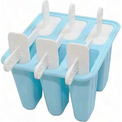 Set mit 2 FDA-zertifizierten Silikon-Eisformen mit Stiel und tropffreiem Design für hausgemachte Desserts (1/4)