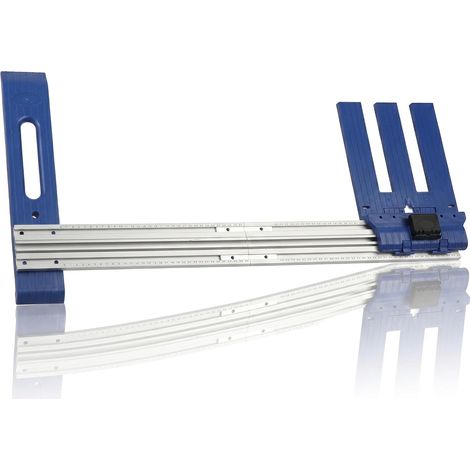 Guide de scie circulaire en alliage d'aluminium pour le travail du bois, guide de coupe de 0 à 65 cm (1/5)