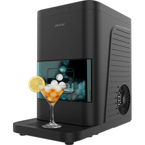 Cecotec Máquina de Hacer Hielo Chillin' Ice Sphere. 130W, Esferas Cristalinas 45mm en 70 Min, Capacidad 8-10 Esferas