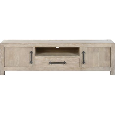 Mueble Tv Madera De Hevea Metal 160X40X46,5 (1/5)