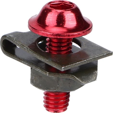 Kit de boulons de carénage moto 5x16mm, écrous à clip et vis spire pour fixation rapide (1/5)