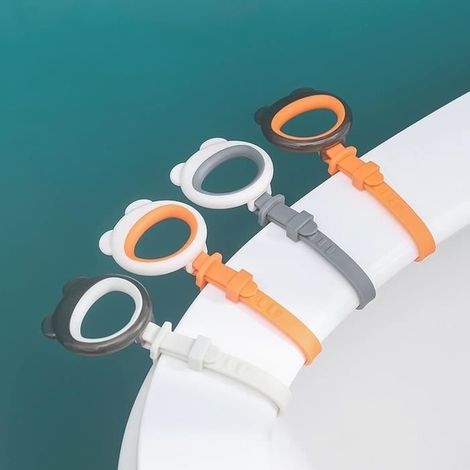 Leviers de toilettes portables,Lève-Couvercle de Toilette,Élévateur de Siège Toilette lève-Toilette Dispositif Toilette Poignée,4PCS (1/4)