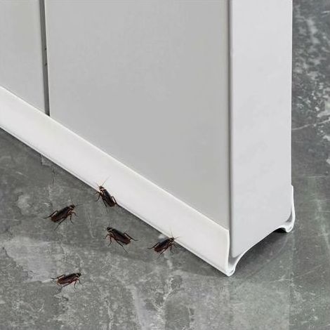 Bande D'étanchéité En Bas De Porte, Souple Isolant Phonique Thermique Bande, Porte Bas Joint Strip, Adhésif Sous La Porte Coupe-froid, 96cm Bande D'étanchéité(Double White), (1/5)
