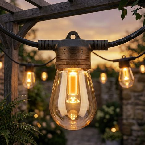 Lichterketten mit Kugelmotiven, RGBW-Lichtervorhangbeleuchtung, IP44 wasserdicht für die Innen- und Außendekoration