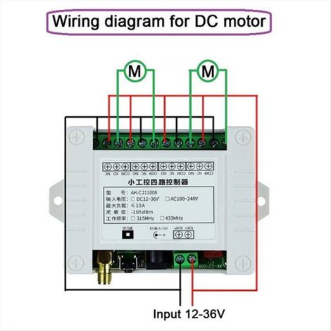 Interrupteur de Commande à Distance Sans Fil, Émetteur Industriel 4 Canaux, Télécommande Haute Puissance 12 V-36 V pour le Contrôle (1/5)