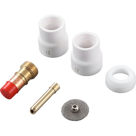 Clip d'électrode en 6 parties, buse en céramique, couvercle avant en PTFE et grille compatibles avec le kit d'accessoires WP17/18/26 (1/5)