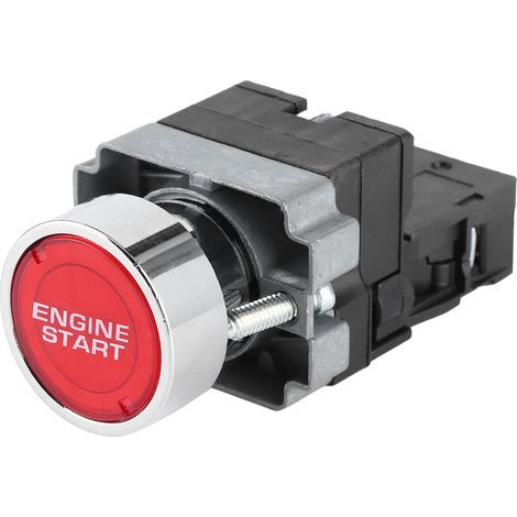 Démarrage du Moteur de Voiture 12 V 10 A LED Bouton D'allumage Commande de Commutateur de Voiture de Course Sentiment D'installation Facile Performance Fiable, avec Démarrage du. (1/5)