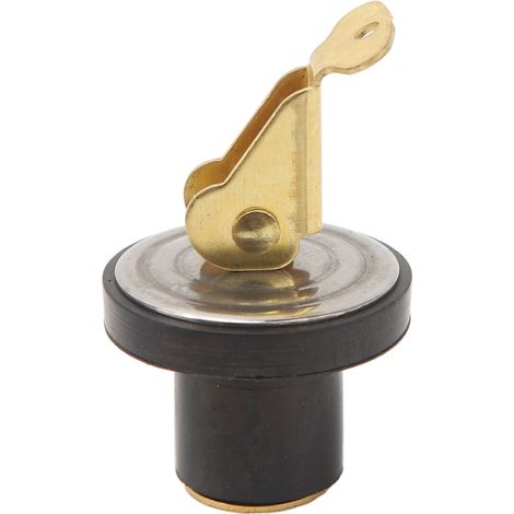 Bouchon de vidange en laiton robuste, étanche et anticorrosion, compression 18,8 mm (3/4 pouce) pour bateau, marine, évier, poutre et vivier à appâts. (1/5)