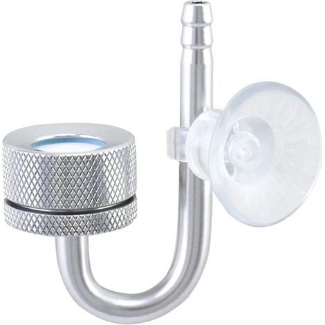 Diffuseur CO2 Aquarium, Diffuseur de Dioxyde de Carbone avec U Forme Tube et La Ventouse, pour Aquarium (1/4)