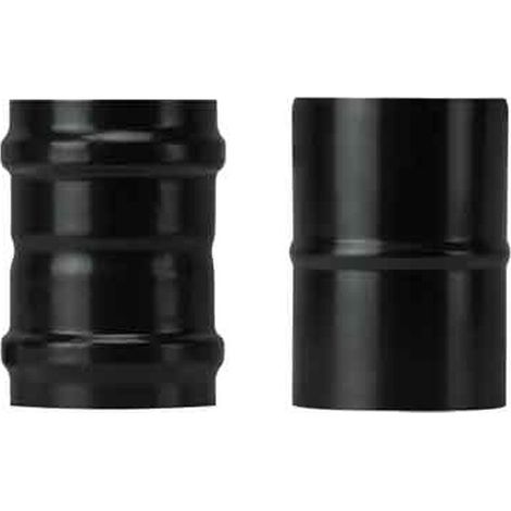 Raccord F/F Pour Poêles à Granulés Lourd Noir Mat 1,2mm - ø cm.10 F/F