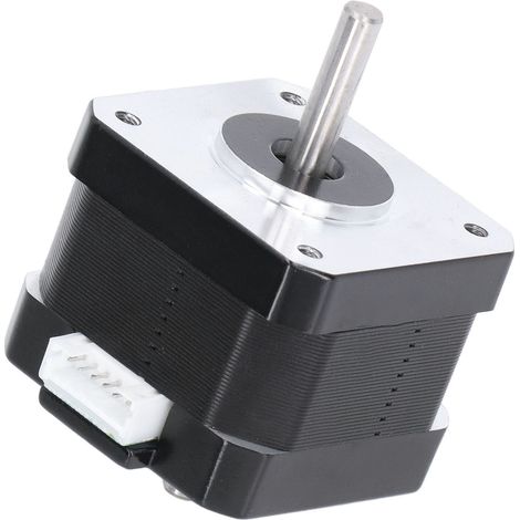 42-Schrittmotor für 3D-Drucker, Doppelwelle, 1,3 A, 0,3 Nm, 2-phasig, 4-adrig, NEMA17-Ersatzzubehör (1/5)