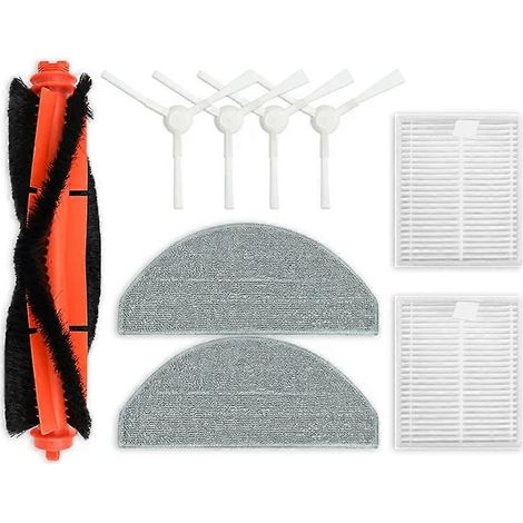Pièces détachées pour aspirateur robot Xiaomi S20 E12 E10 B112 : brosse principale, lingette de nettoyage, filtre HEPA (1/5)