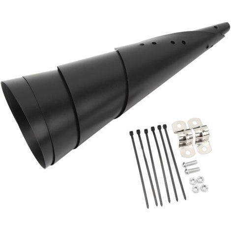 Protection anti-écureuils pour mangeoire à oiseaux sur poteau extérieur, en plastique, fixation extérieure, 45,7 cm / 18 pouces