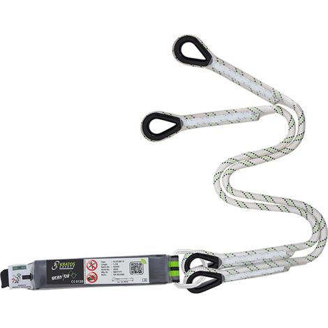 Lunghezza di sicurezza intrecciata a forcella con assorbitore di energia - senza connettore - 1,30 m - FA3060013