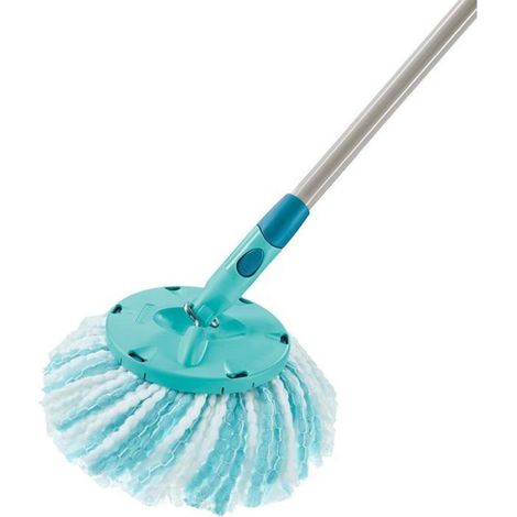 Tete De Serpilliere - Microfibre Bi-Fibre Pour Balai Clean Twist Disc - Pour Sols Durs - Lot De 2 (1/5)