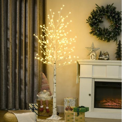 Albero LED betulla artificiale 180 cm bianco, 180 LED, 3 intensità FloraGrace (1/5)