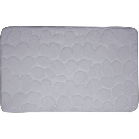 Tapis de bain Microfibre PEBBLE 40x60cm Gris MSV