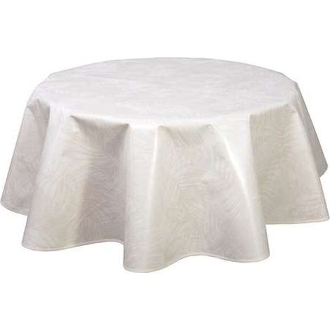 Nappe ronde en toile cirée 150 cm – 89% PVC – Épaisseur 180 microns – Résistante aux tâches et facile à nettoyer – Toilinux