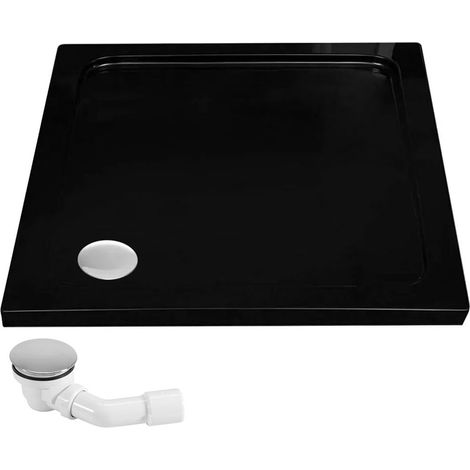 PLATO de DUCHA REA SAVOY NEGRO 80x80 (1/5)