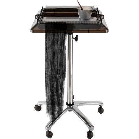 Friseurstuhl, ABS-Material, verstellbare Höhe 70-110 cm, Tablettgröße 40 x 40 cm, 5 Räder, Nettogewicht 4,23 kg (1/5)