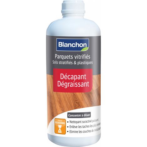 Blanchon – Décapant dégraissant pour bois dur et stratifié 1 L – Nettoyage intensif jusqu'à 500 m² – N'altère pas les vitrificateurs (1/6)