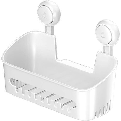 Porte-épices de douche, organisateur de salle de bain, panier de rangement, sans perçage, ventouse amovible, support mural (1/5)