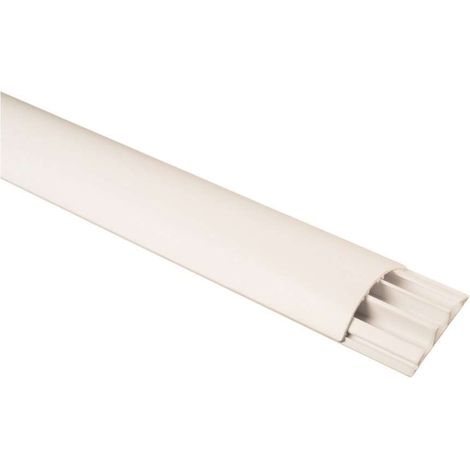 poly pool - 2 m canale sovrapavimento a 3 vie larghezza 69 mm bianco