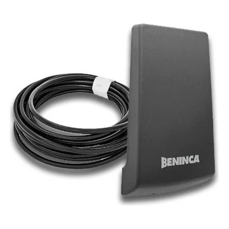Beninca – Antenne 433,92 MHz pour montage externe – Boîtier IP54 – Câble blindé RG58 de 5m – AWO