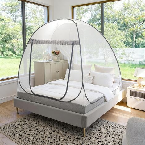 Moustiquaire de Lit Pliable,Portable de Voyage Moustiquaire,Moustiquaire Pop-Up,Double Porte Camping Mosquito Rideau,pour Le Camping, Les Voyages Et La Maison en Plein Air (1/5)