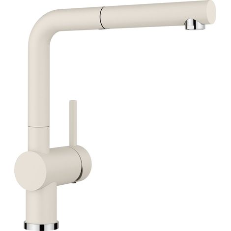 Blanco Linus S - Spültischarmatur mit ausziehbarem Auslauf, softweiß 526959