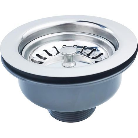 TAISHENGDA-Bonde d'évier sans Trop Plein Panier Inox ø 84 mm 1½\ (1/5)