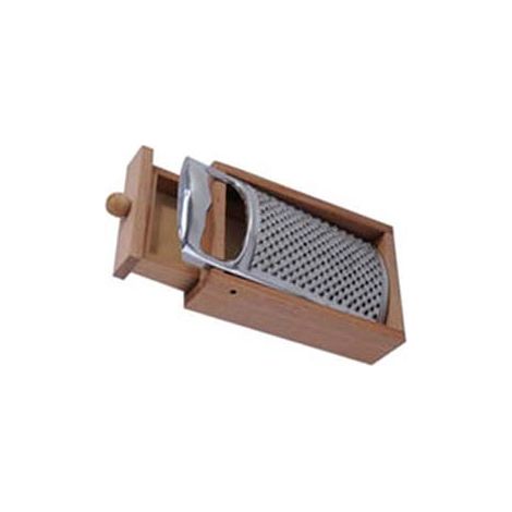 GRATTUGIA IN ACCIAIO INOX CON STRUTTURA IN LEGNO    CALDER