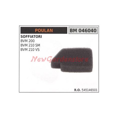 Filtro aria POULAN per soffiatore BVM 200 210 SM 210 VS 046040