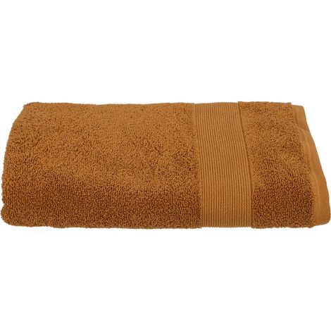 Serviette ou drap de douche 70 x 130 cm Couleur moderne cannelle (1/2)