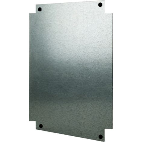 Plaque de fond métal tôle pleine pour coffret polyester Solera Polibox PX405020 (1/2)