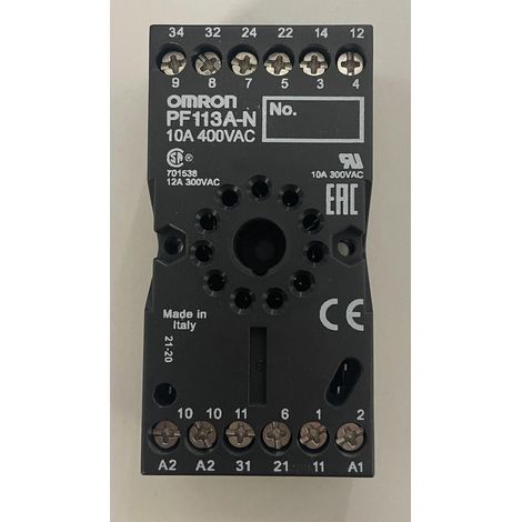Omron zoccolo-undecal frontequadro din ter pf113an