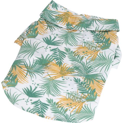T-shirt pour animaux de compagnie style hawaïen, déguisement d'été pour chiens et chats de petite et moyenne taille. (1/5)
