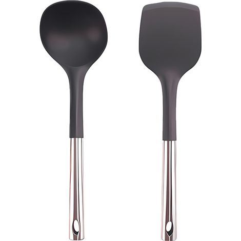 Ustensiles De Cuisine En Silicone - Outils Antiadhésifs Résistants À La Chaleur - Pour Poêles Et Casseroles - Lot De 2 Pièces (1/5)