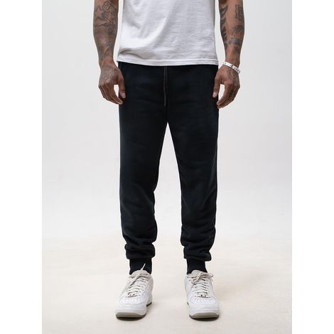 Pantaloni della tuta da uomo Jigga Wear neri, taglia S, con etichetta scritta XXL (1/5)