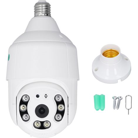 Caméra de Sécurité WIFI 360° Intérieur Extérieur Étanche IP66 Sans Fil Surveillance HD Maison 100‑240V (1/5)