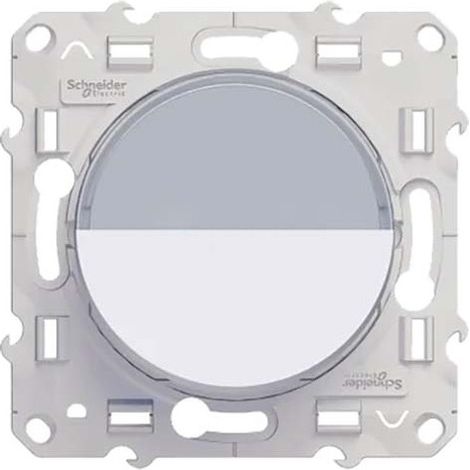 ODACE PULSADOR ETIQUETA BLANCA TORNILLO SCHNEIDER ELECTRIC (1/3)