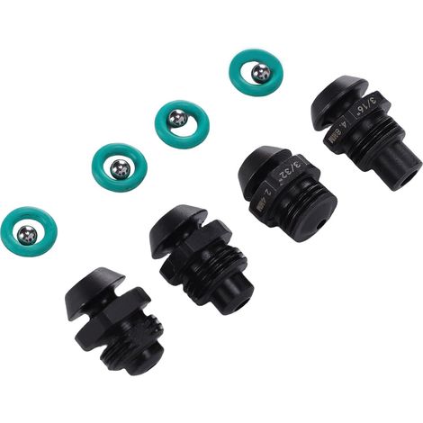 4-Piece Riveting Tool Retention Nose Set, Sizes 3/32, 1/8, 5/32, 3/16 Inch, Steel Tips with Engraved Markings, Compatible with 2550 M12 (1/5)